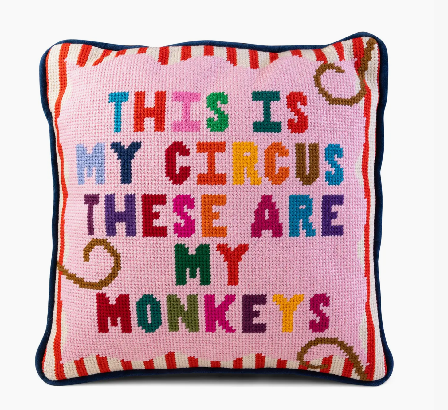 My Circus Needlepoint Pillow