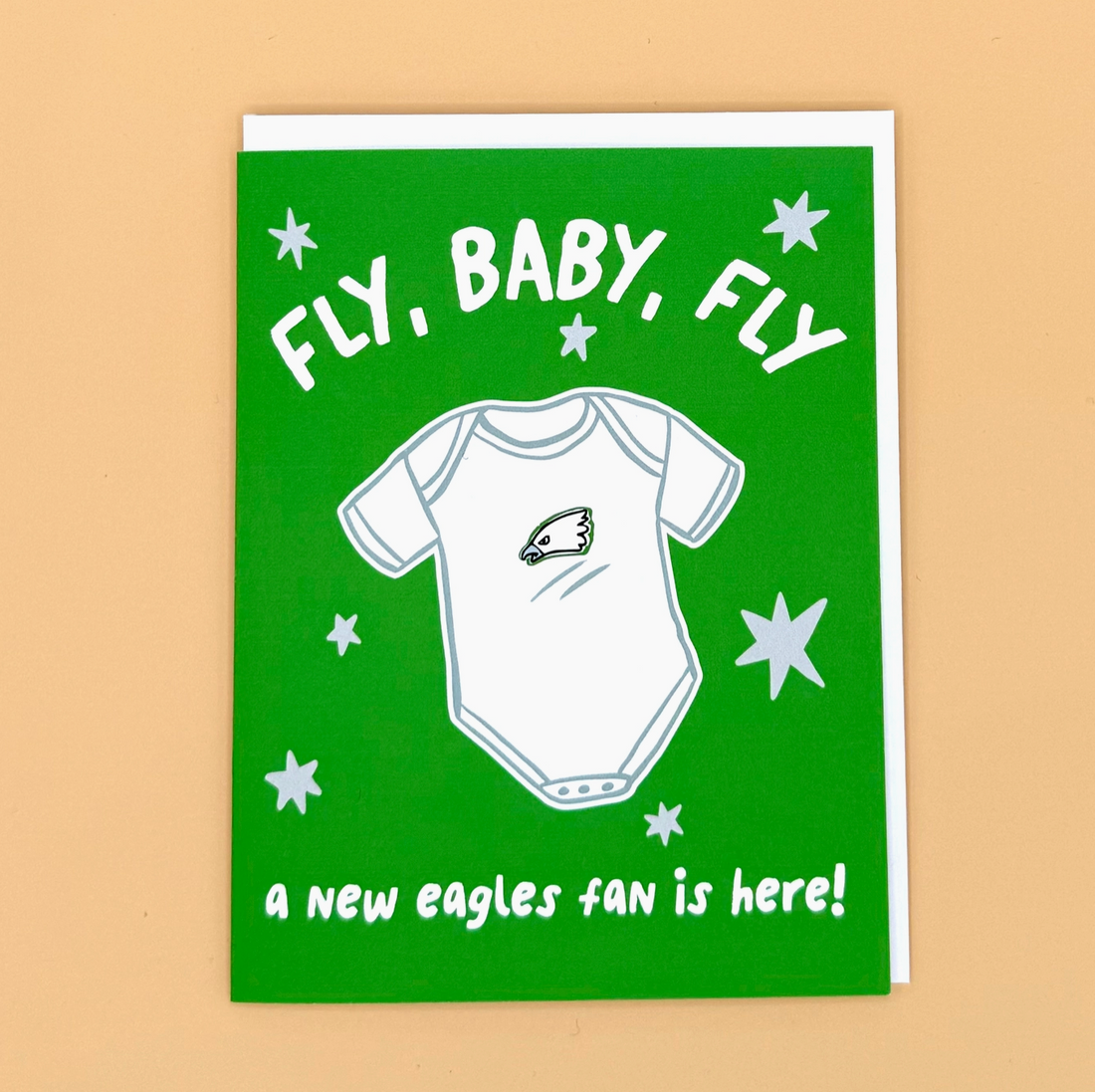 Eagles Fan Baby Card
