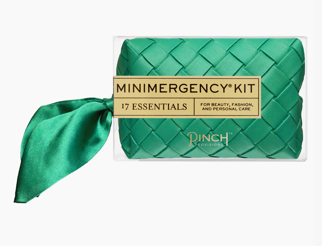 Green Woven Minimergency Kit