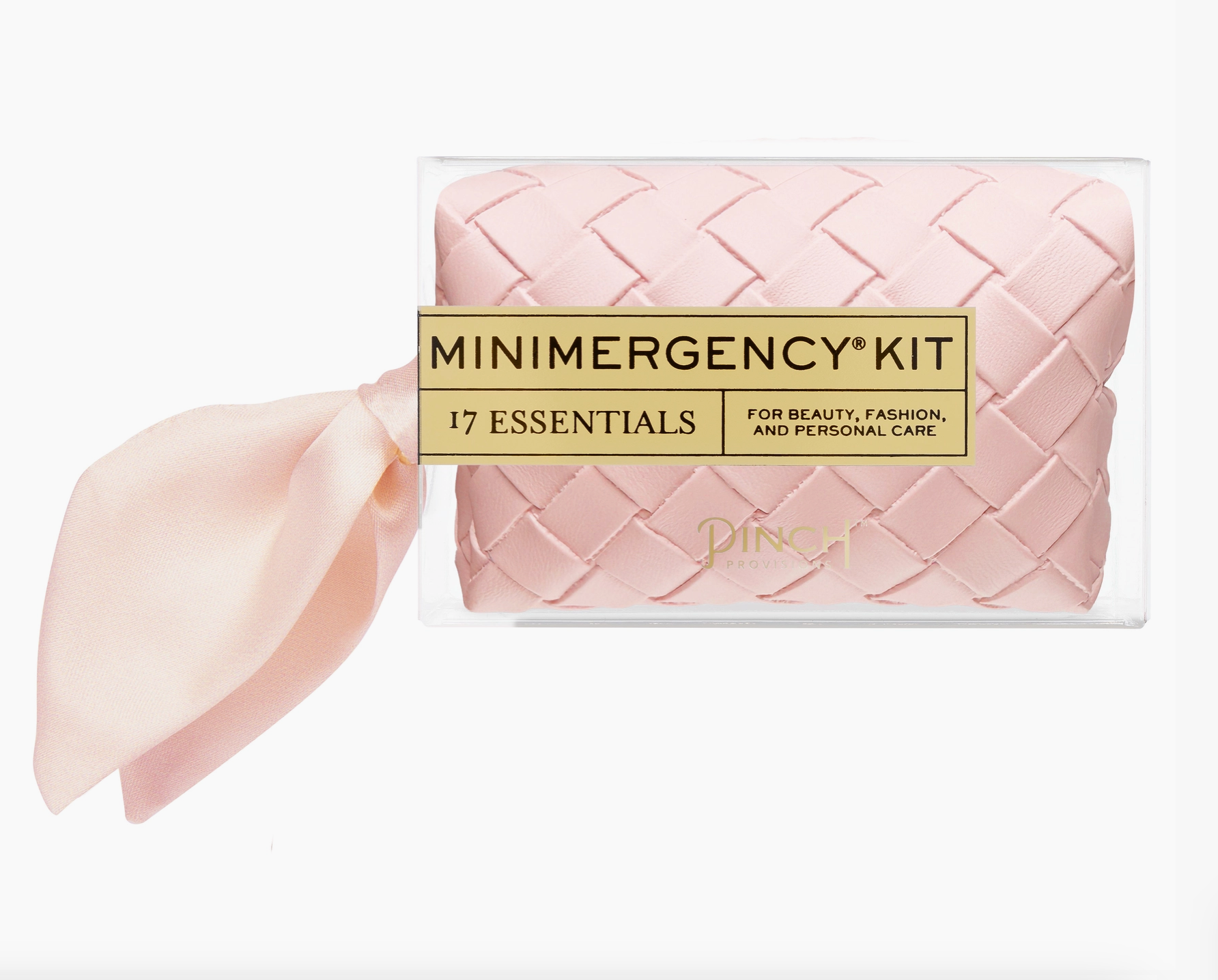 Pink Woven Minimergency Kit