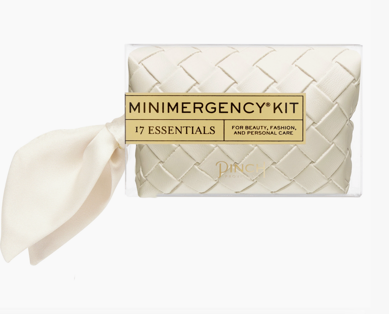 White Woven Minimergency Kit