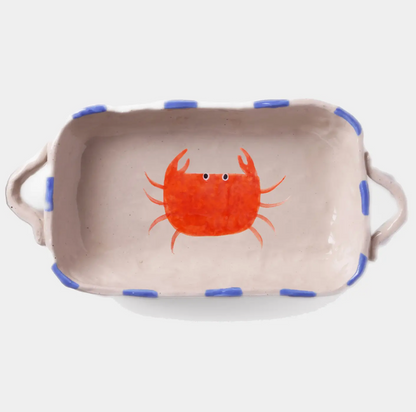 Crab Ceramic Baking Dish