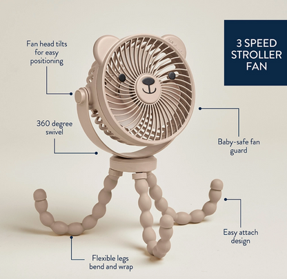 Itzy Breeze 3-Speed Stroller Fan