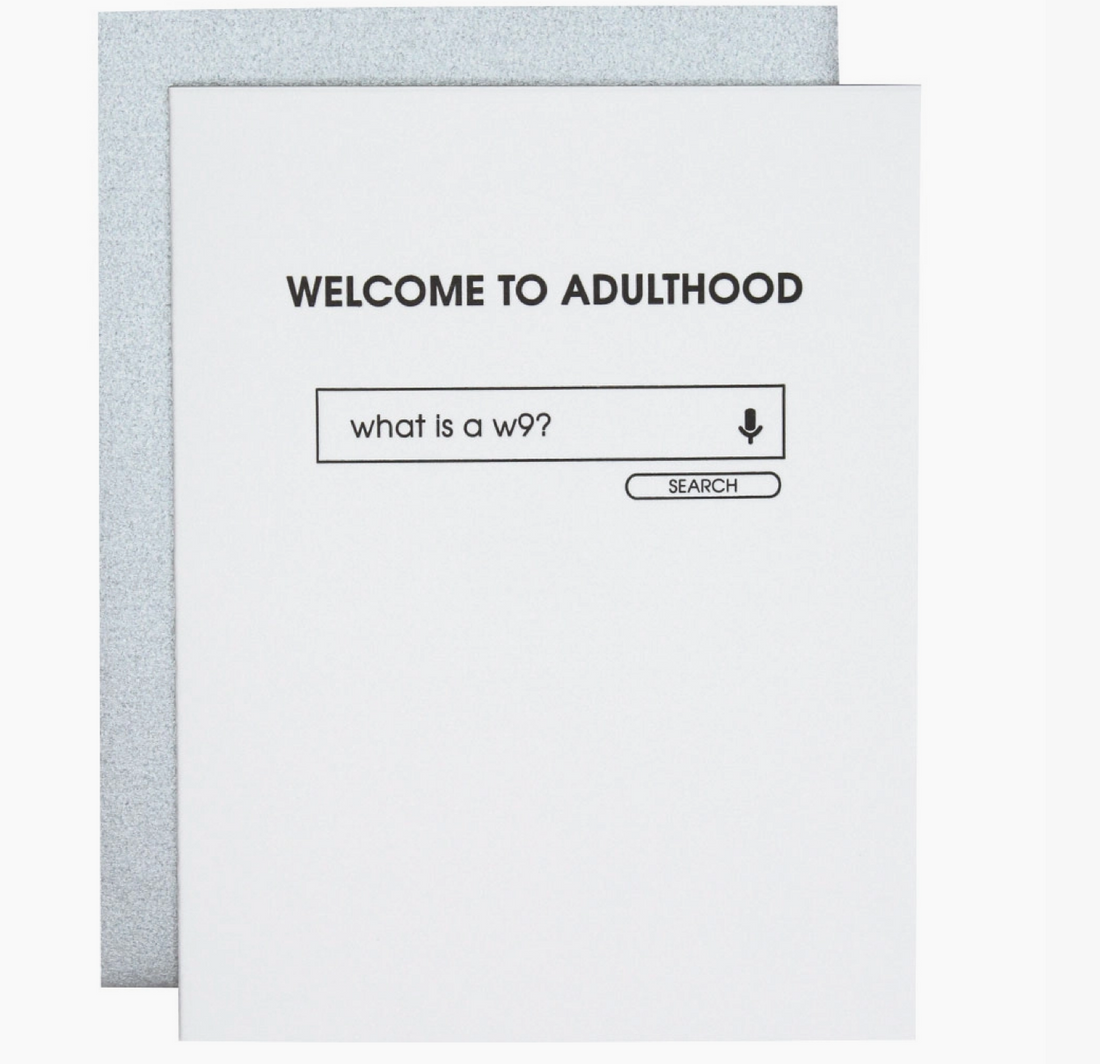 Adulthood W9 Card