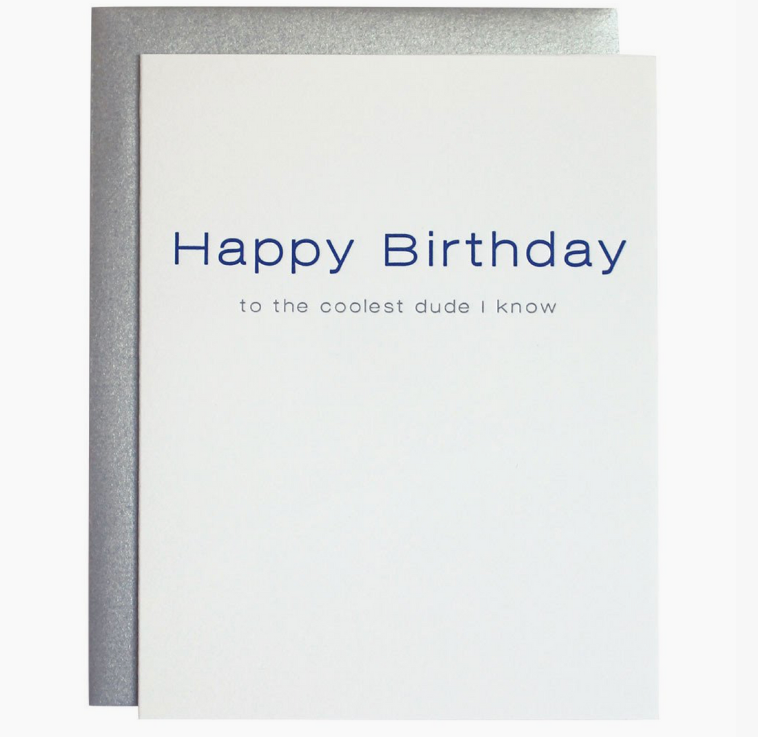 Happy Birthday: Coolest Dude Card