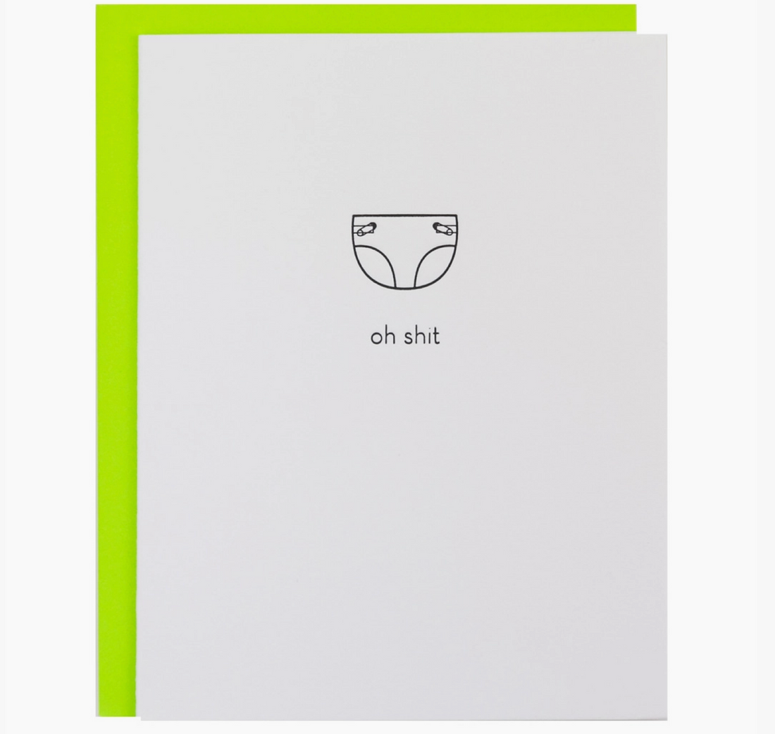 Oh Shit Diaper Card