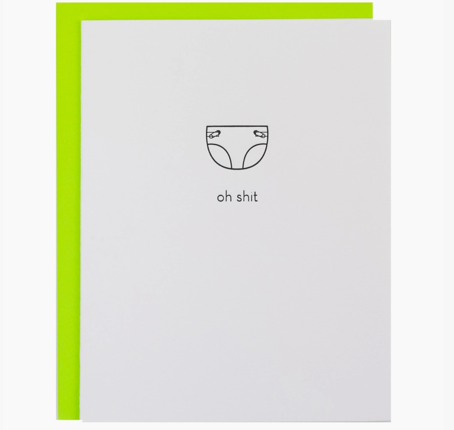 Oh Shit Diaper Card