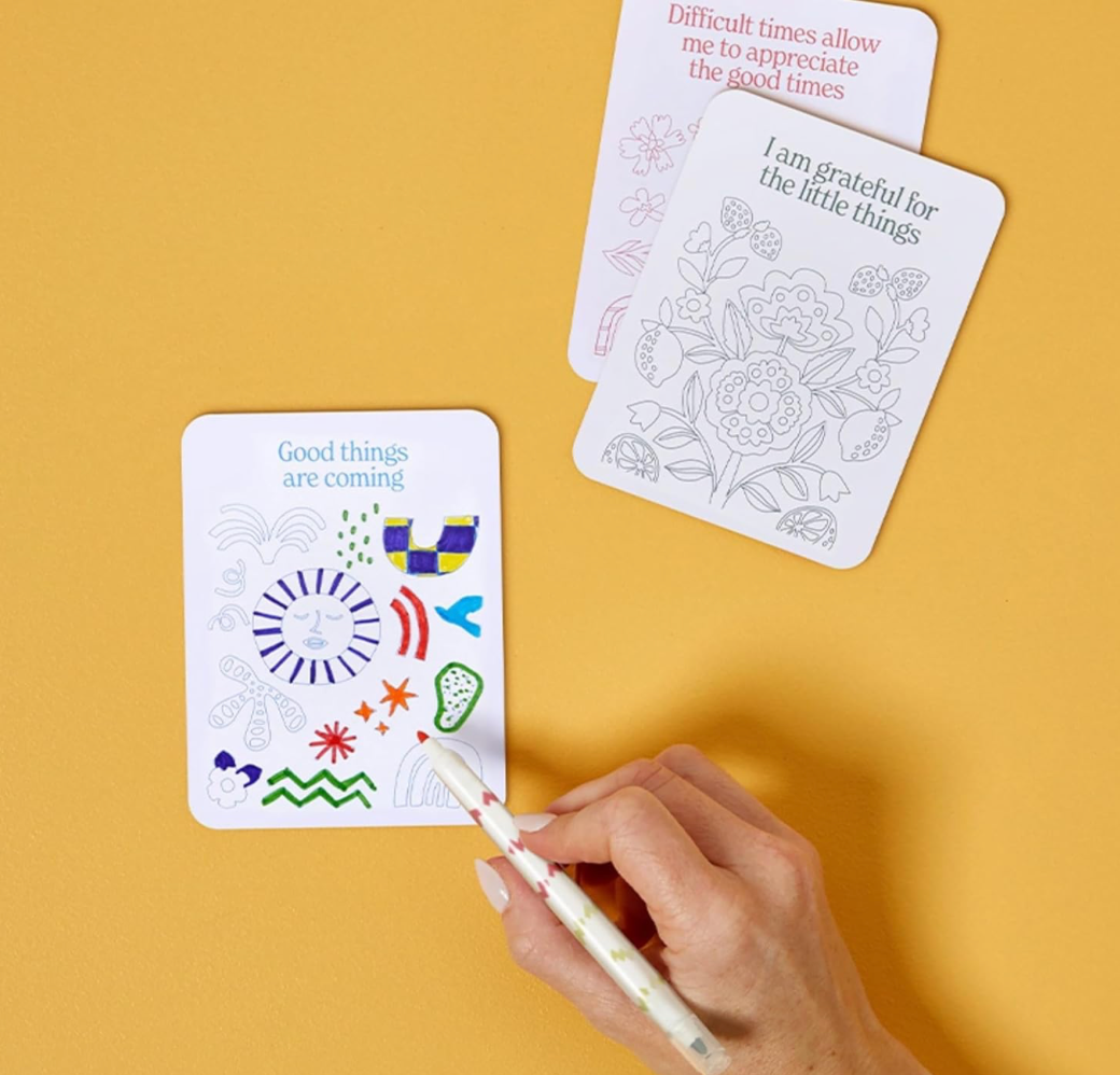 Color-Your-Own Affirmation Cards