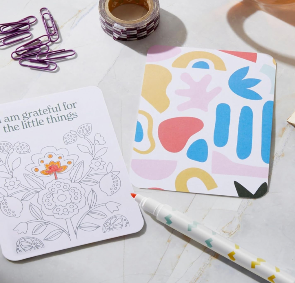 Color-Your-Own Affirmation Cards
