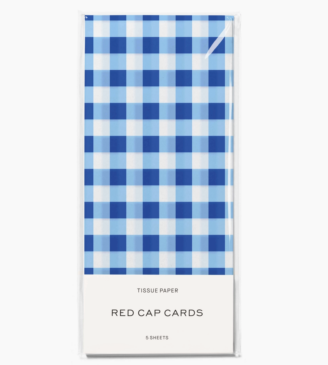 Blue Gingham Tissue Paper