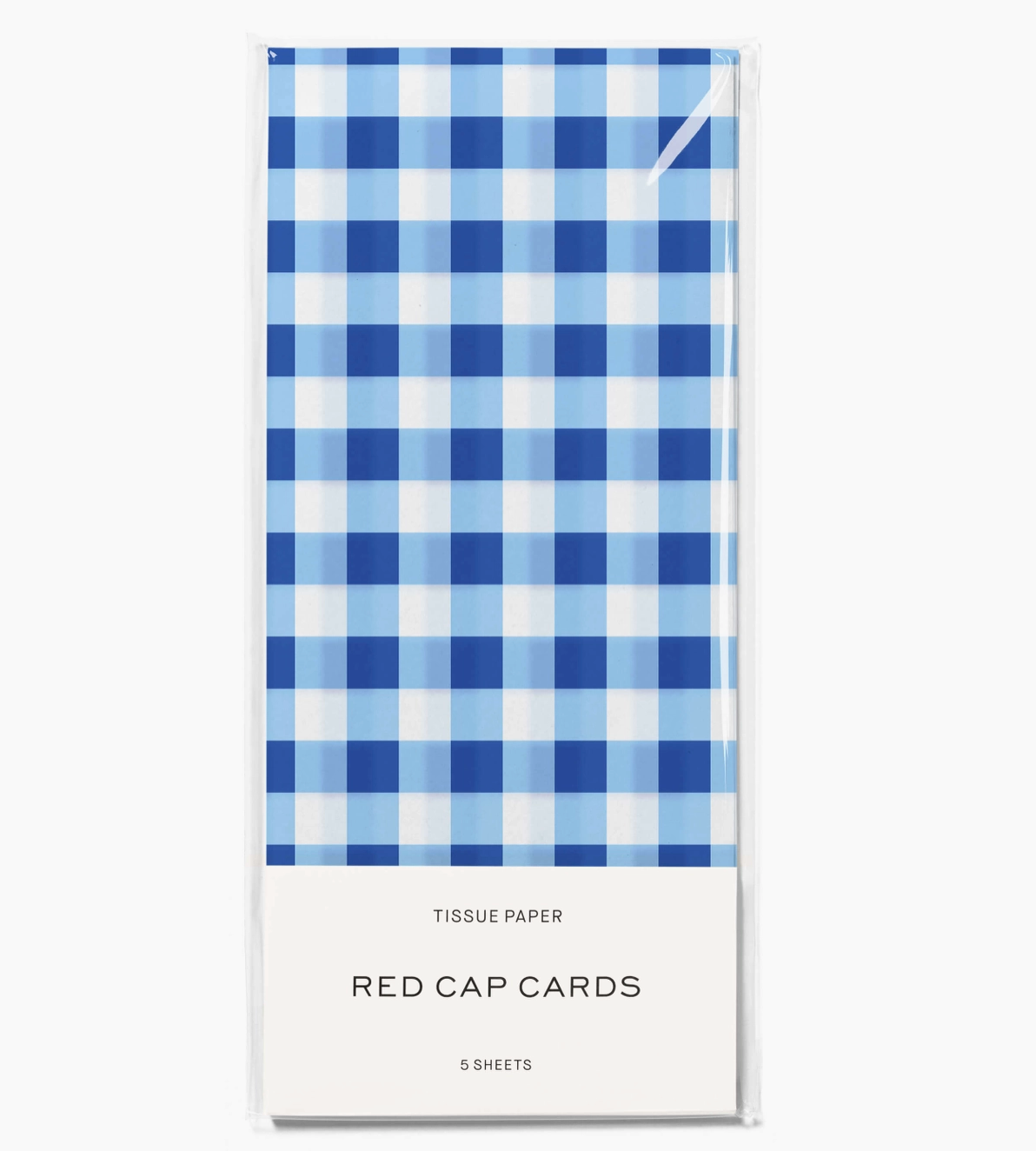 Blue Gingham Tissue Paper