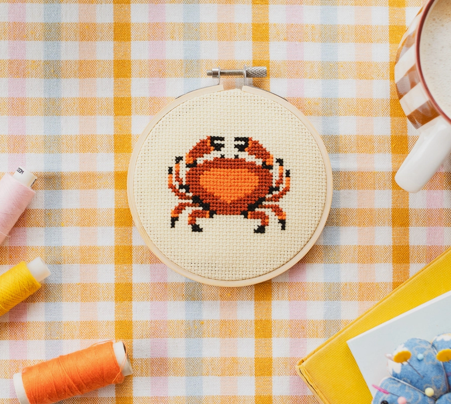 Crab Beginner Cross Stitch Kit