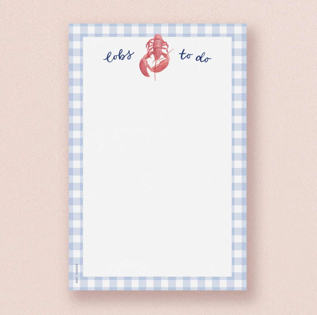 "Lobs To Do" Lobster Notepad