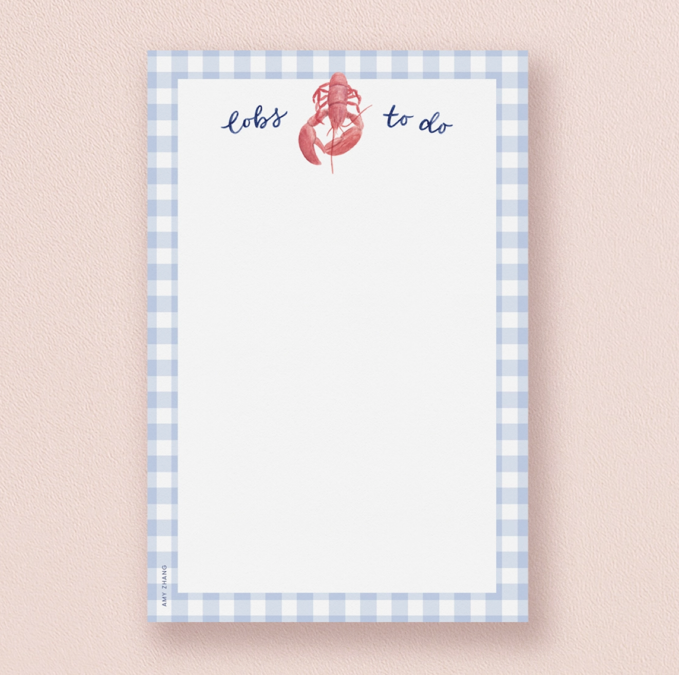 "Lobs To Do" Lobster Notepad