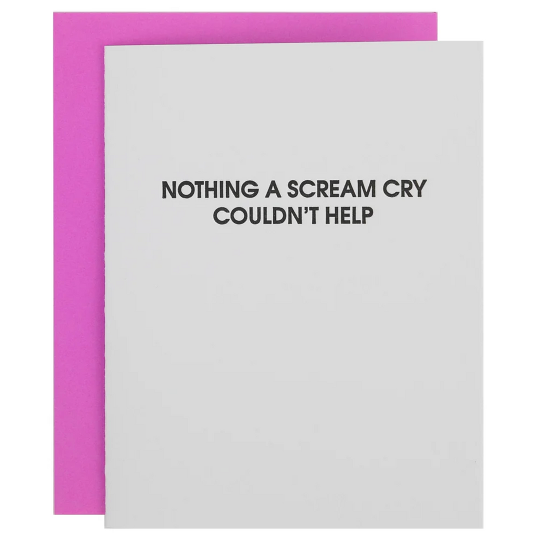 Scream Cry Card