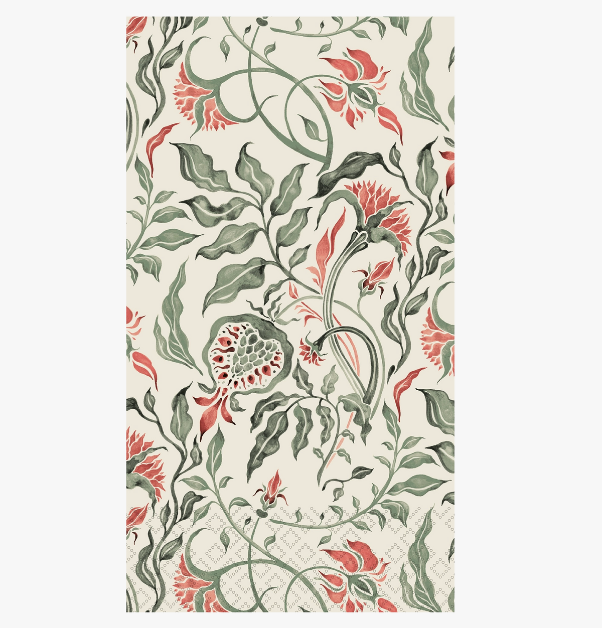 Royal Olive Pattern Guest Towels