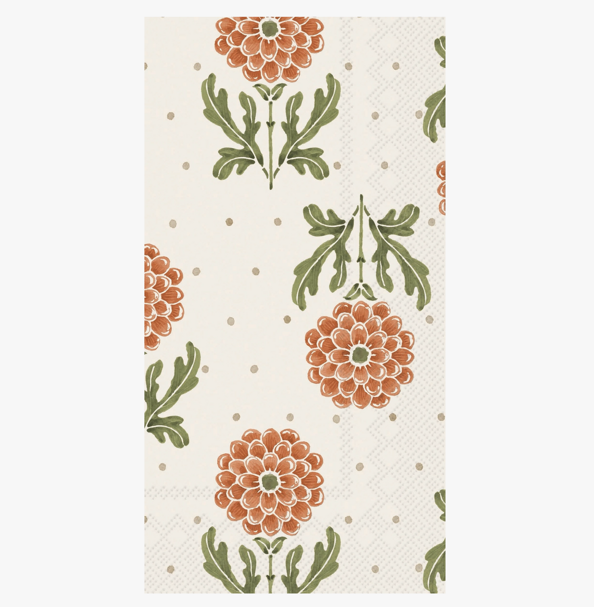 Orange Flower Guest Towels