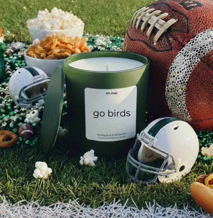 "go birds" Candle