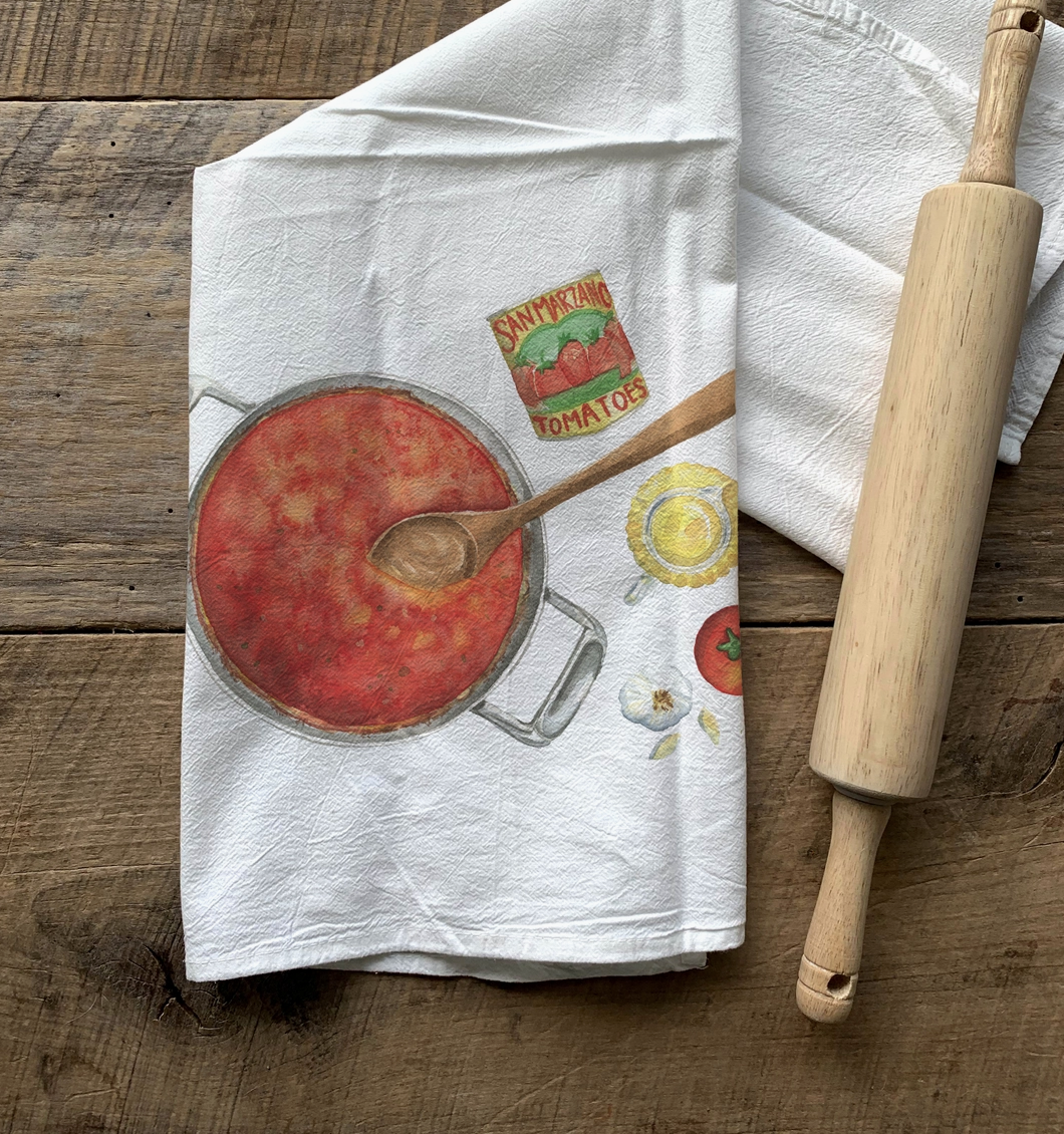 Tomato Gravy Tea Towel