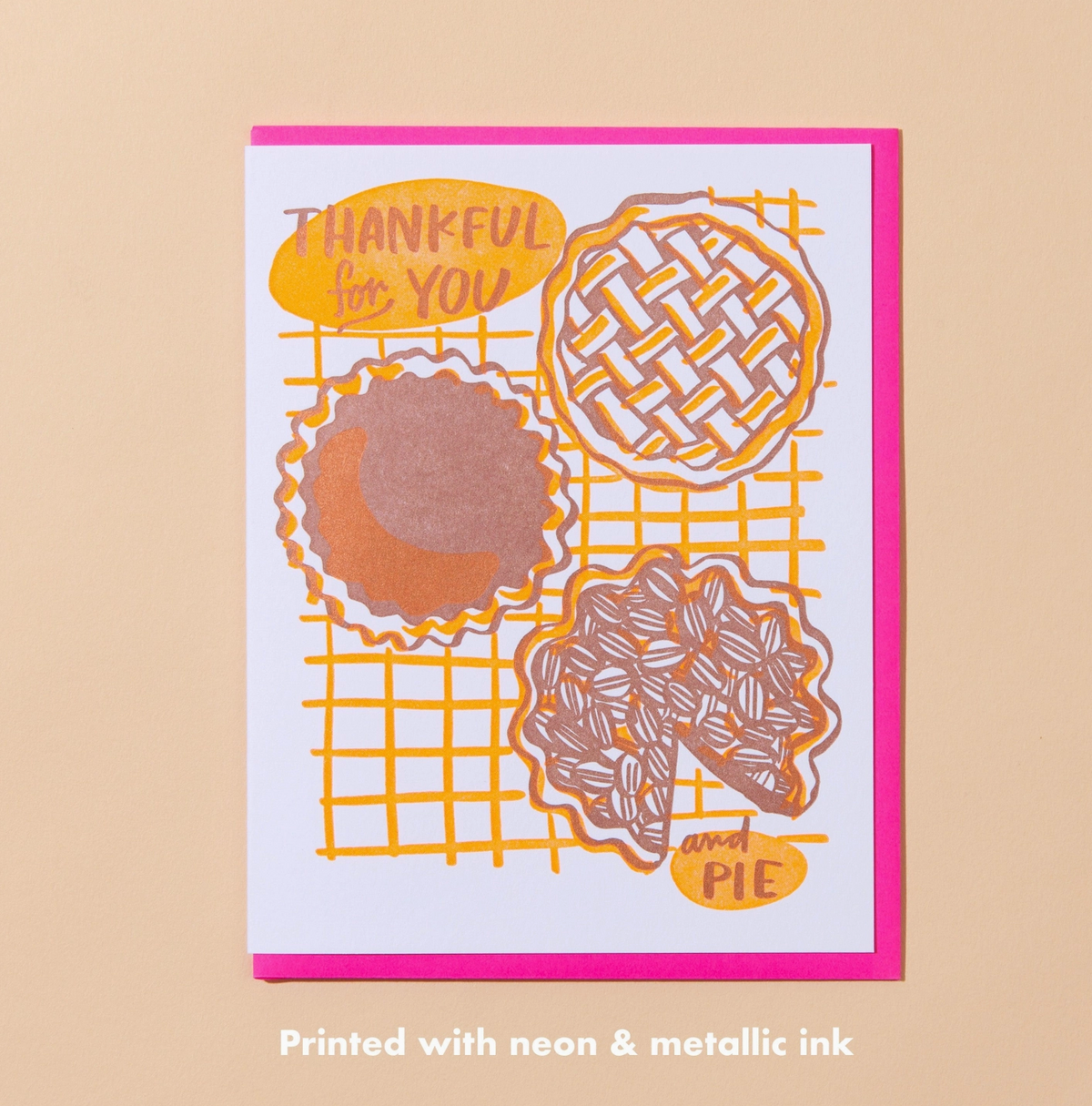 Thankful for You and Pie Card