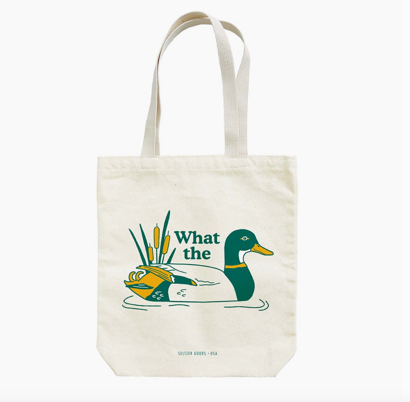 &quot;What the Duck&quot; Canvas Tote