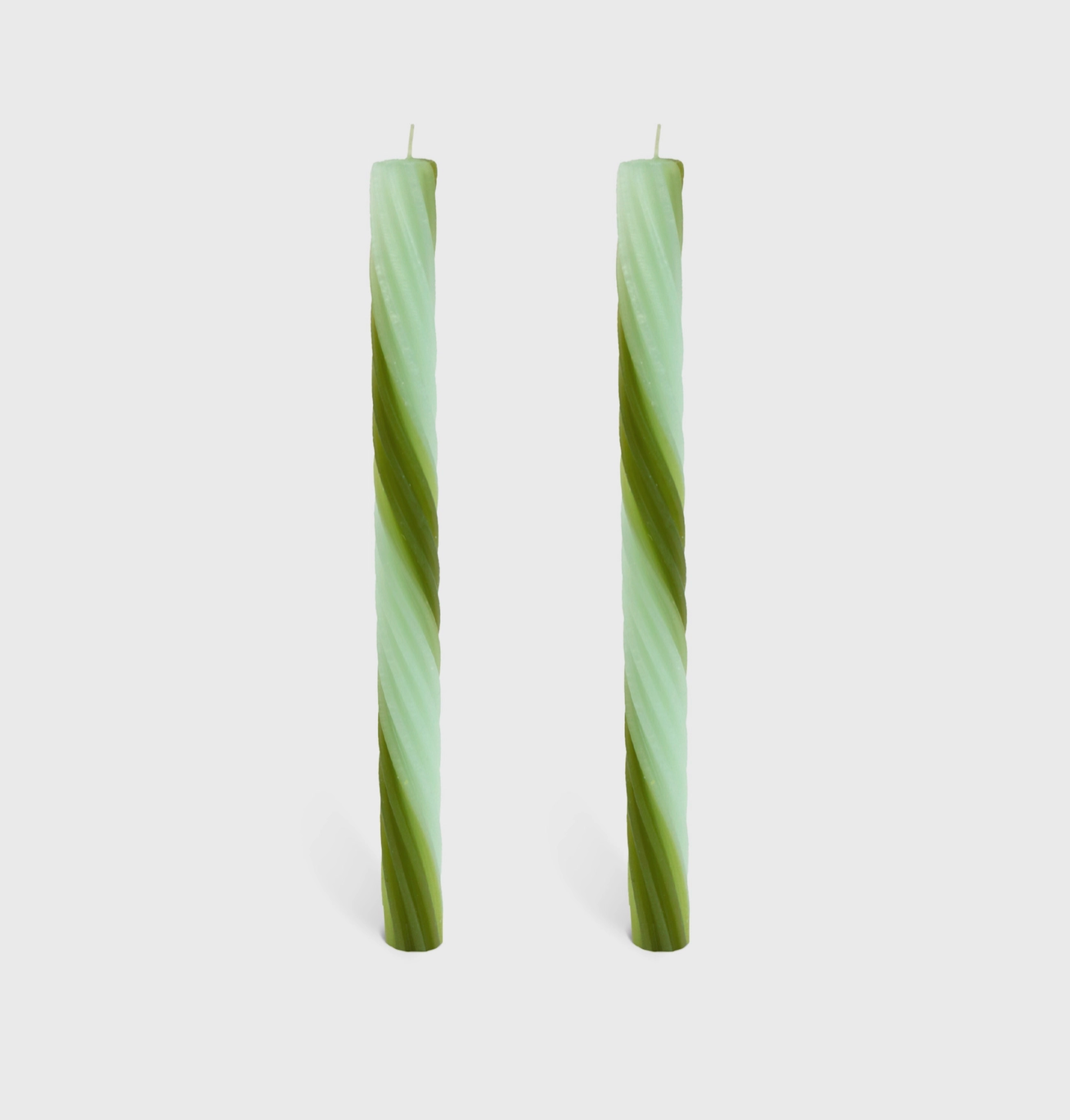 Green Rope Taper Candles