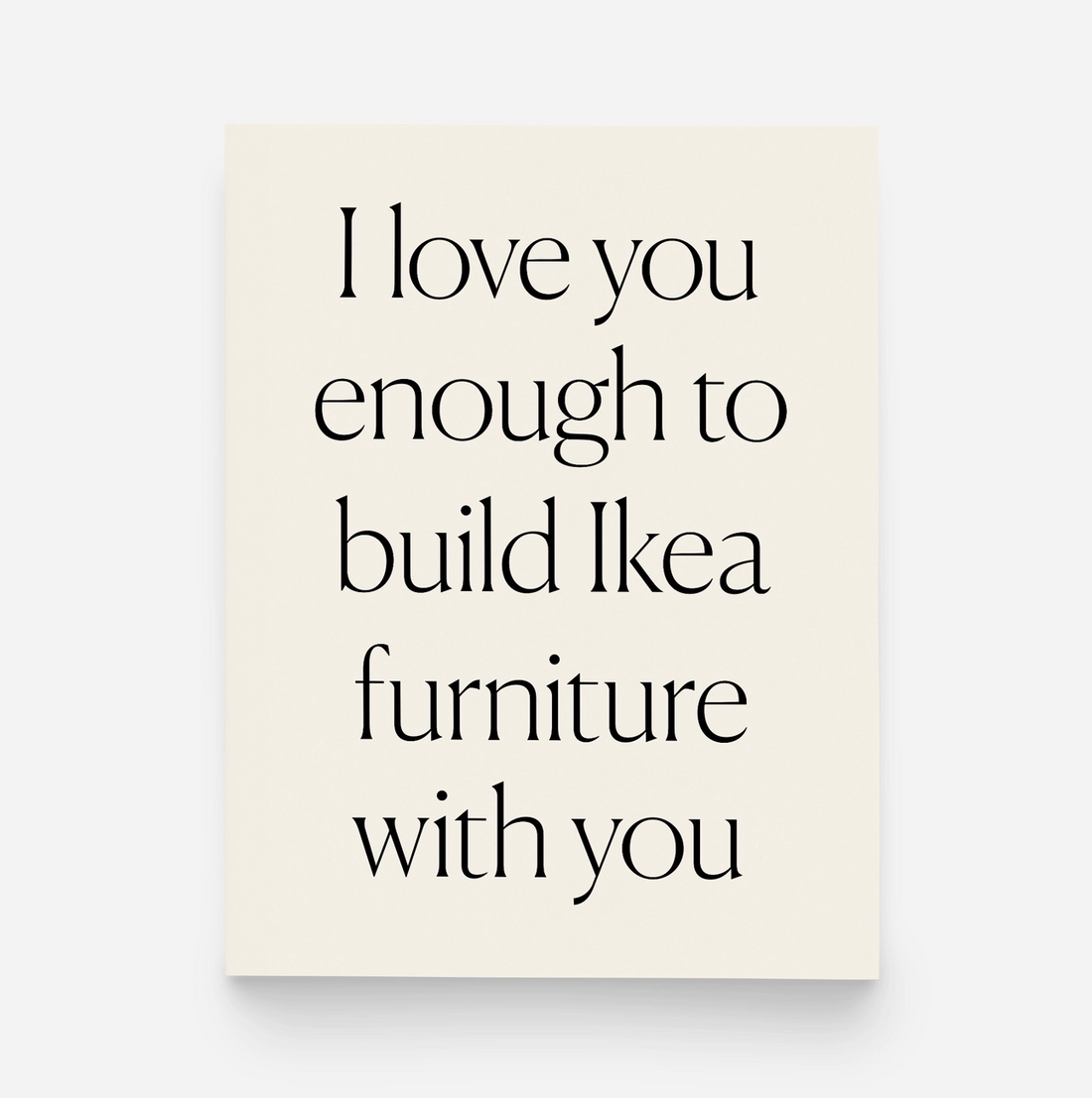 Build Ikea With You Card