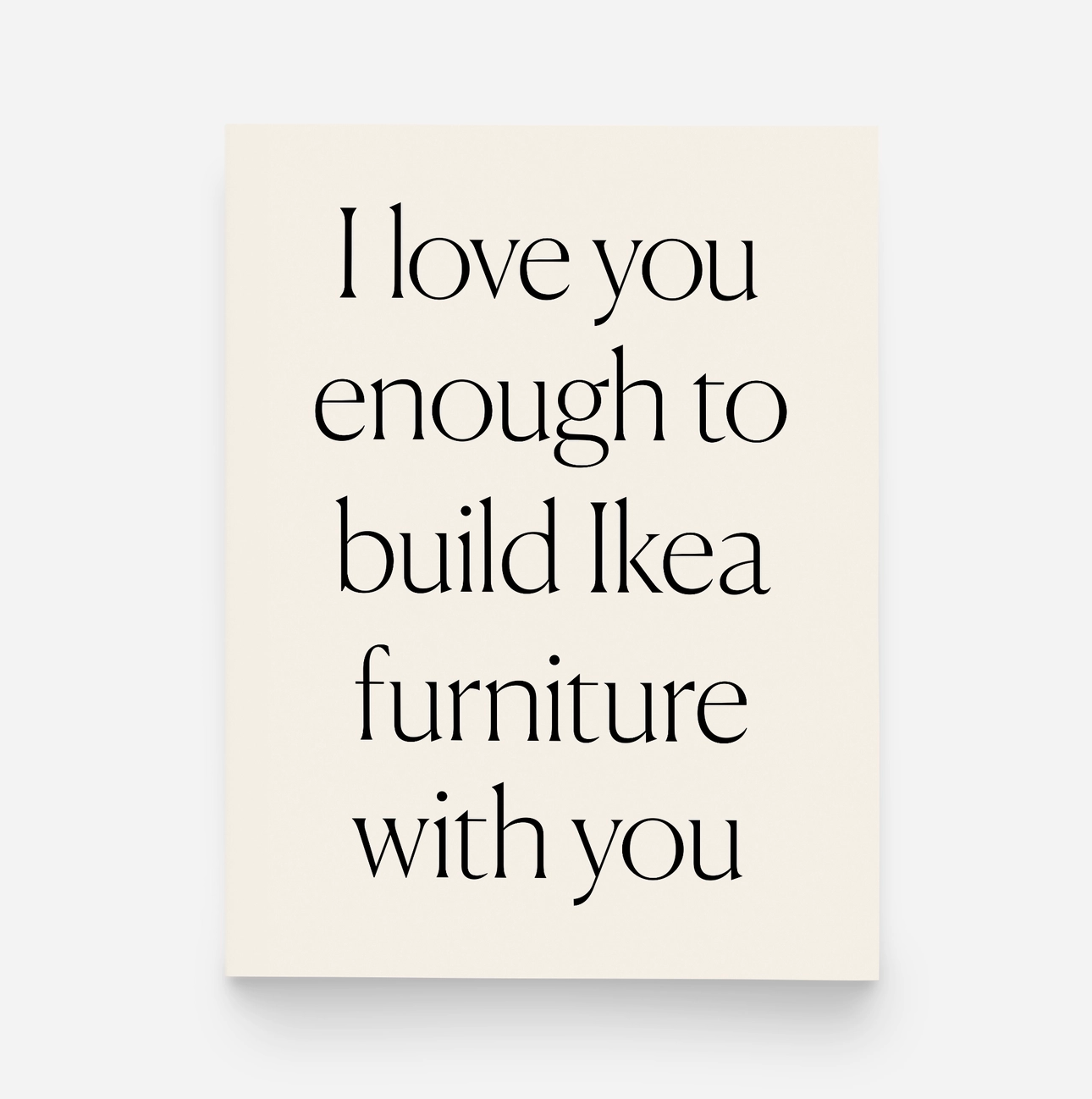 Build Ikea With You Card