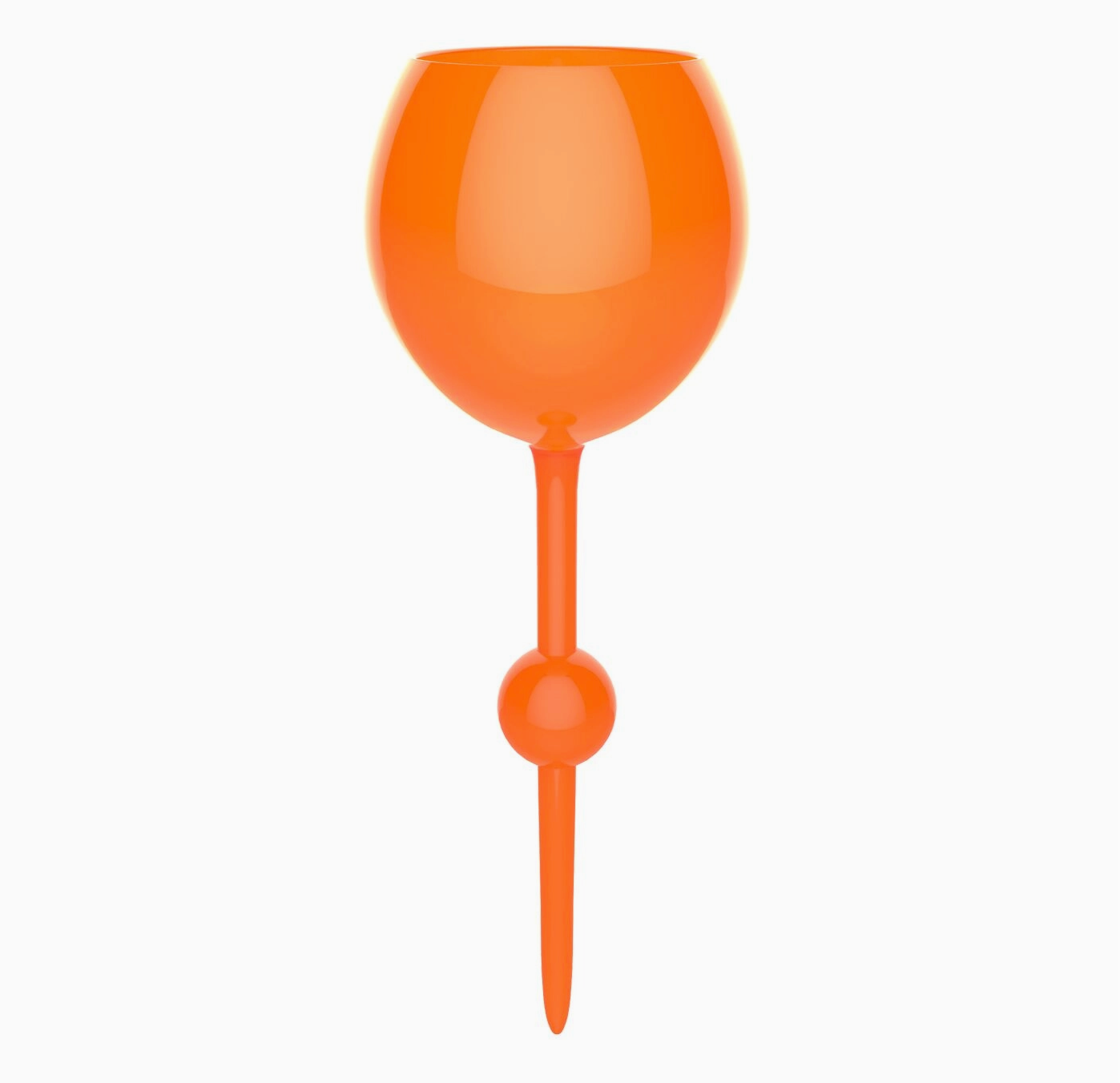 Orange Beach Wine Glass