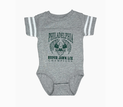 Eagles Super Jawn Onesie (Grey)