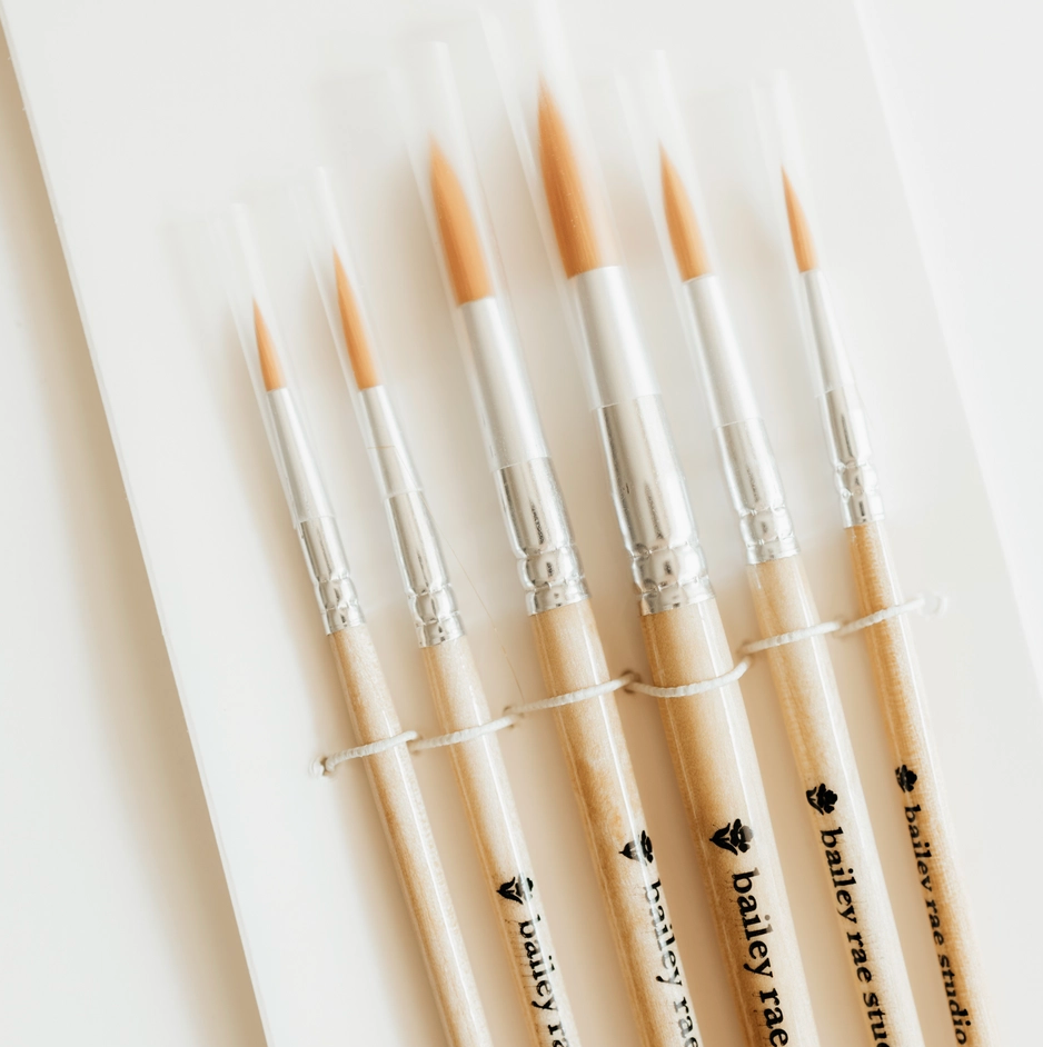 Round Tip Watercolor Brush Set