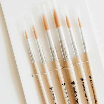 Round Tip Watercolor Brush Set