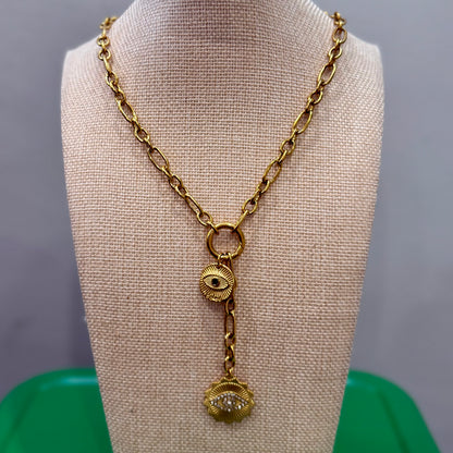 The Evil Eye Toggle Necklace