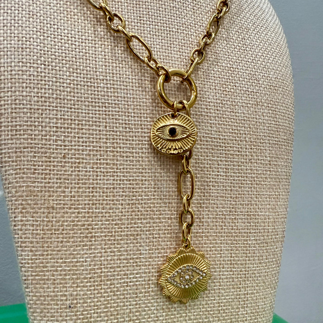 The Evil Eye Toggle Necklace